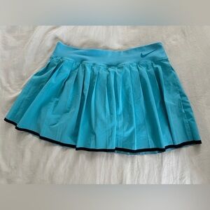 Nike Victory Pleated Tennis Skirt Skort Youth Girl's Baltic Blue Dri-Fit Size XL